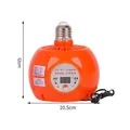Lampe chauffante 220V pour poulailler et reptiles – Couleur orange