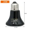 Lampe chauffante céramique 25 à 100W pour poulets reptiles – Couleur 60mm-25w-220v