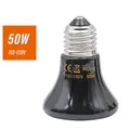Lampe chauffante céramique 25 à 100W pour poulets reptiles – Couleur 60mm-50w-110v