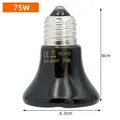 Lampe chauffante céramique 25 à 100W pour poulets reptiles – Couleur 60mm-75w-220v