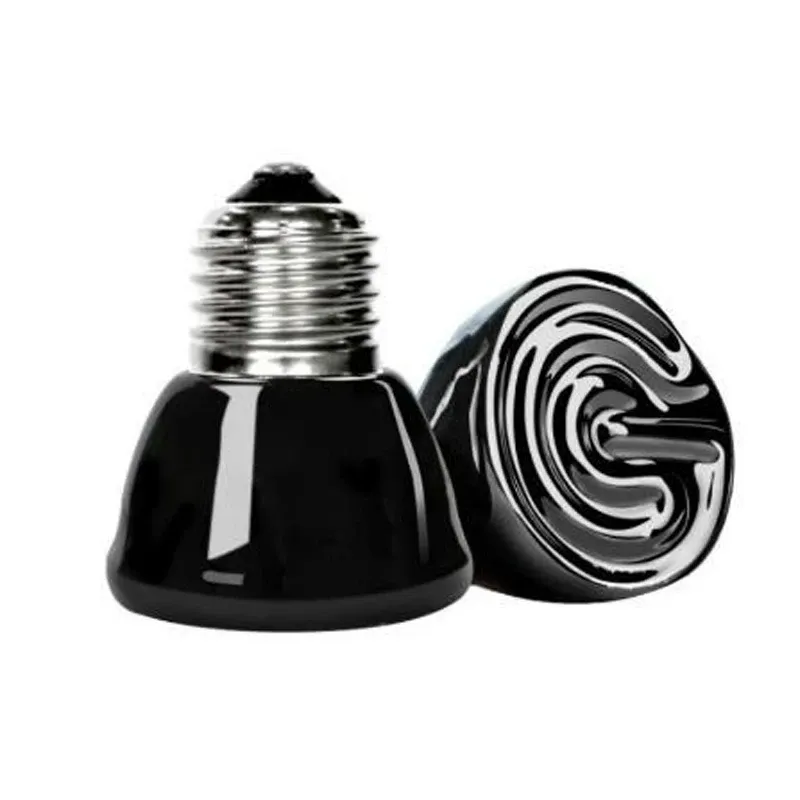 Lampe chauffante céramique 25 à 100W pour poussins reptiles