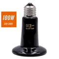 Lampe chauffante céramique 25 à 200W pour reptiles et animaux – Couleur 100W