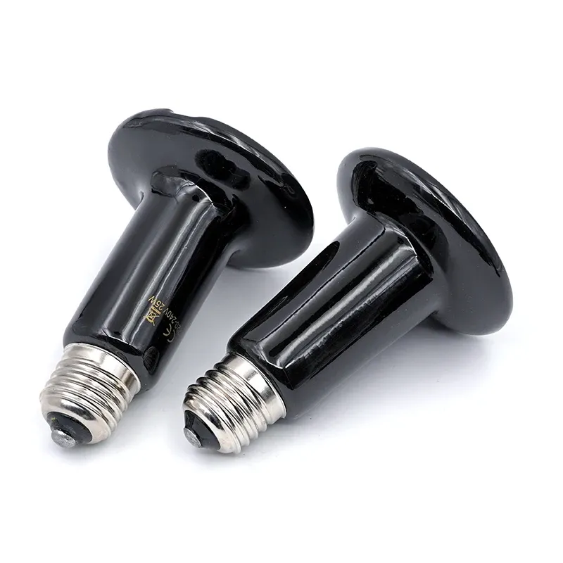Lampe chauffante céramique 25 à 200W pour reptiles et animaux