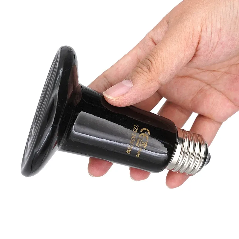 Lampe chauffante céramique 25 à 200W pour reptiles et animaux