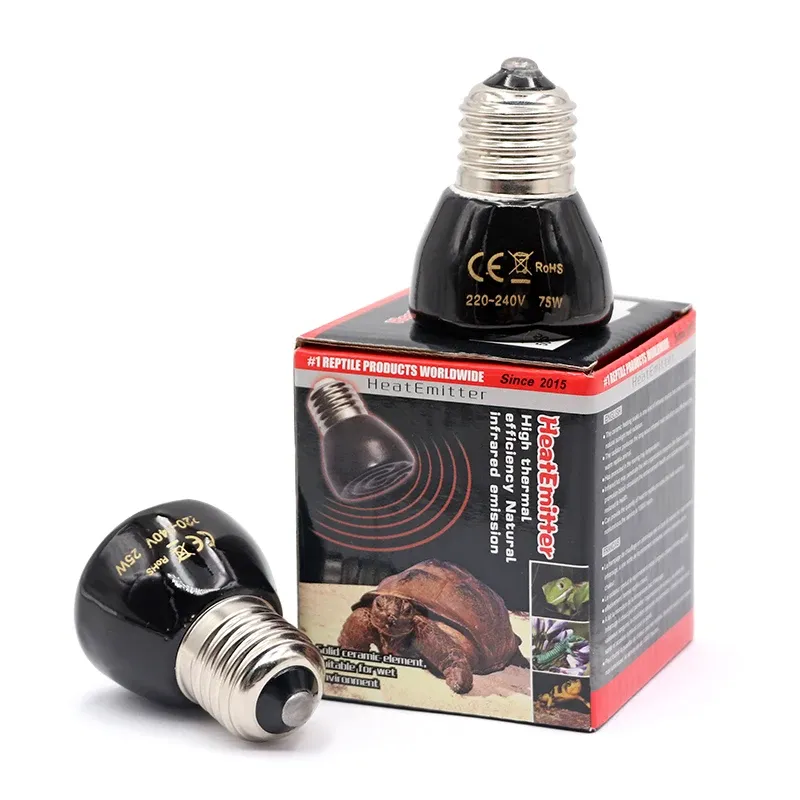 Lampe chauffante céramique E27 25 à 100W pour couveuse
