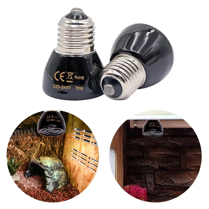 Lampe chauffante céramique E27 25 à 100W pour couveuse