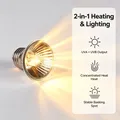 Lampe chauffante UVA UVB 25 à 75W pour reptiles et poussins – 6