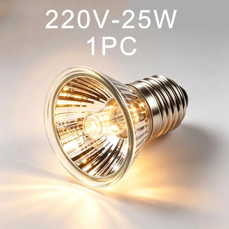 Lampe chauffante UVA UVB 25 à 75W pour reptiles et poussins