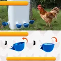 Lot de 10 abreuvoirs automatiques bleus pour poulets – 1