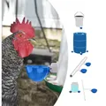 Lot de 10 abreuvoirs automatiques bleus pour poulets – 6