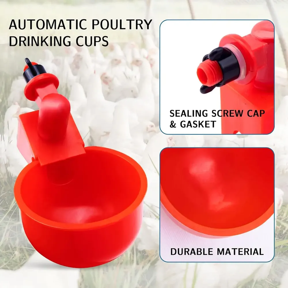 Lot de 10 ou 20 bols à eau automatiques pour volailles