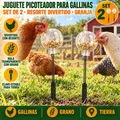 Lot de 2 mangeoires à céréales avec piquet de sol 40 cm – 1