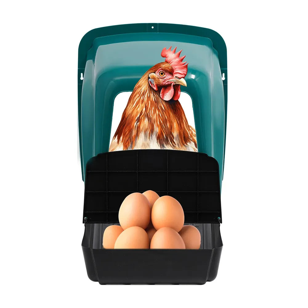 Lot de 2 nichoirs en plastique pour poules pondeuses