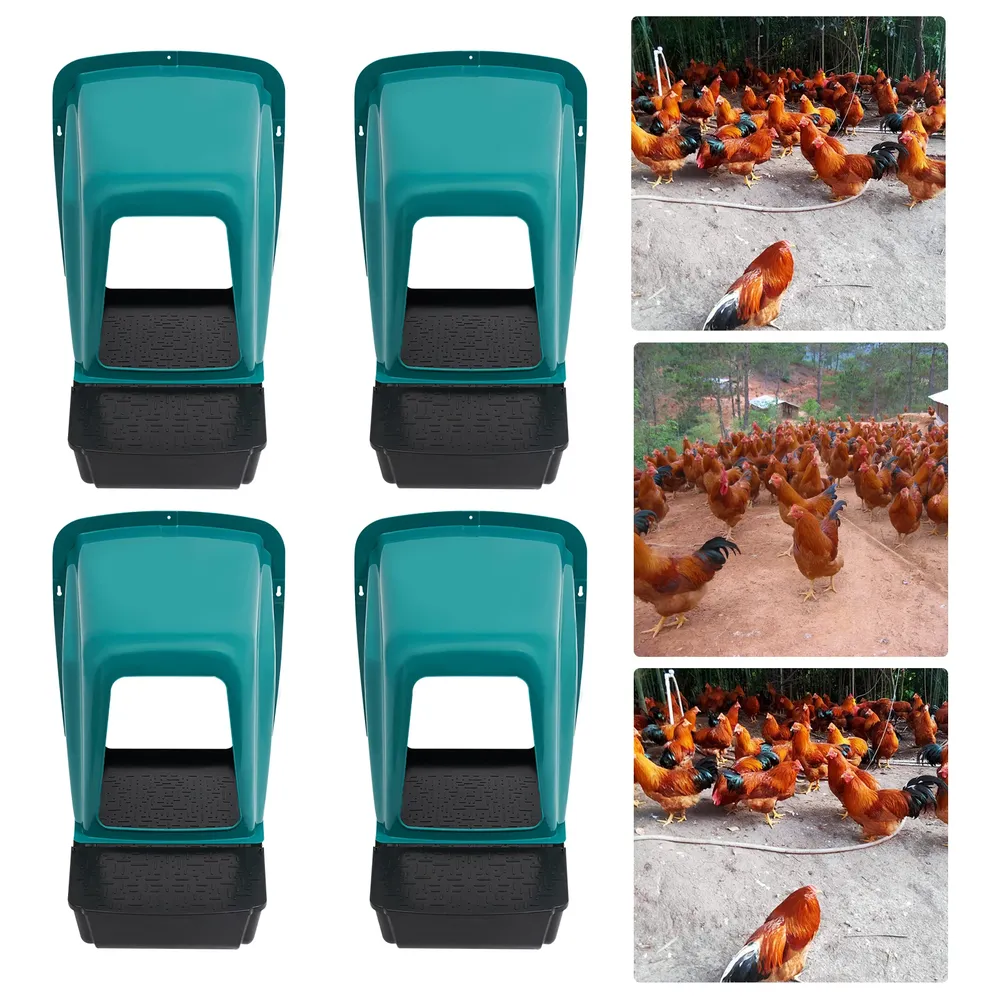 Lot de 4 pondoirs confortables avec collecte d'œufs