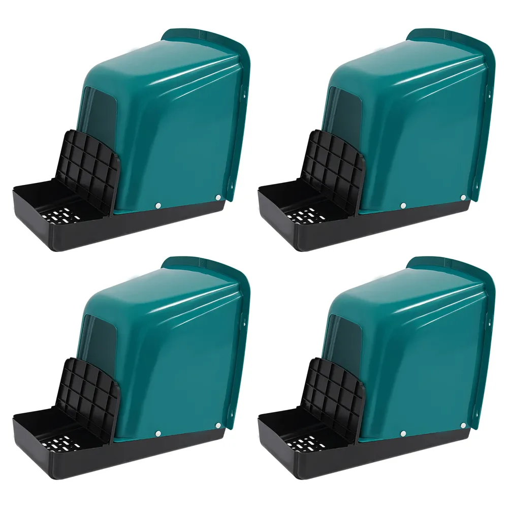 Lot de 4 pondoirs confortables avec collecte d'œufs