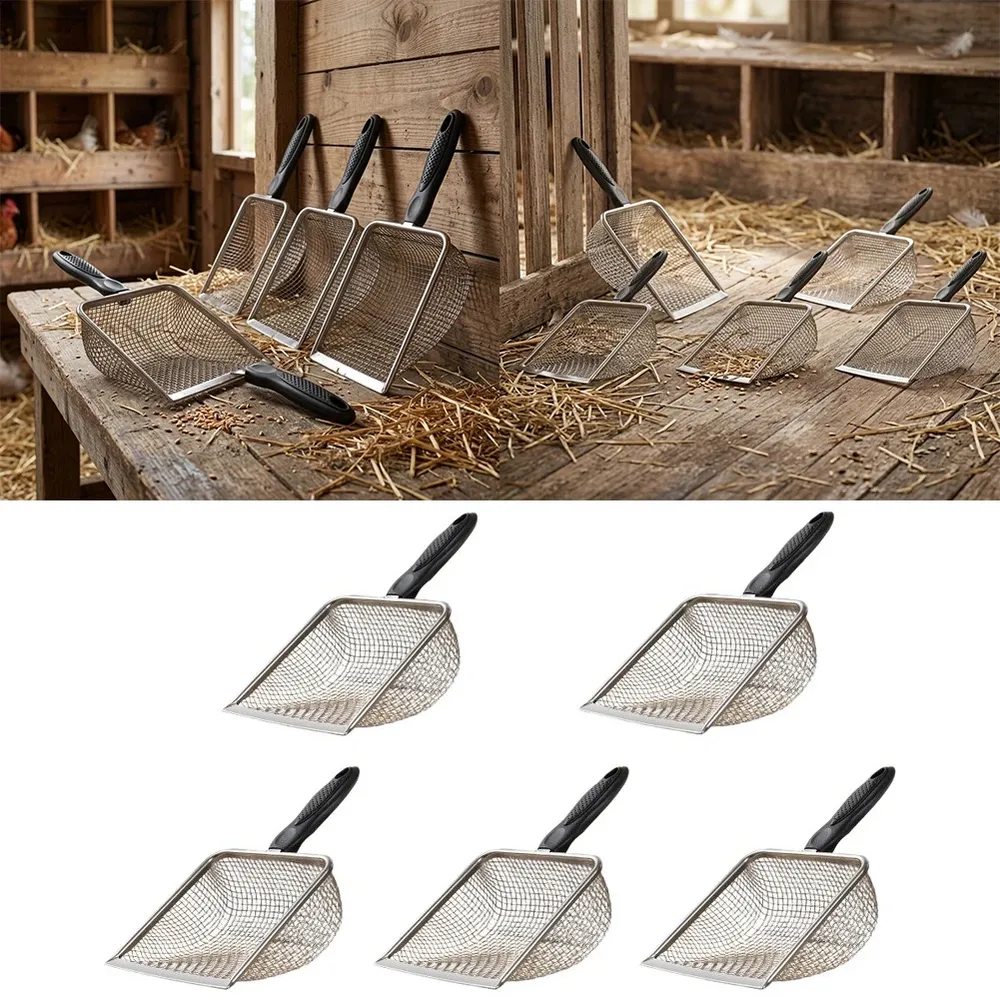 Lot de 5 pelle-passoires en acier inoxydable