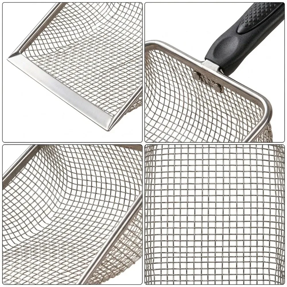 Lot de 5 pelles en maille d'acier inoxydable