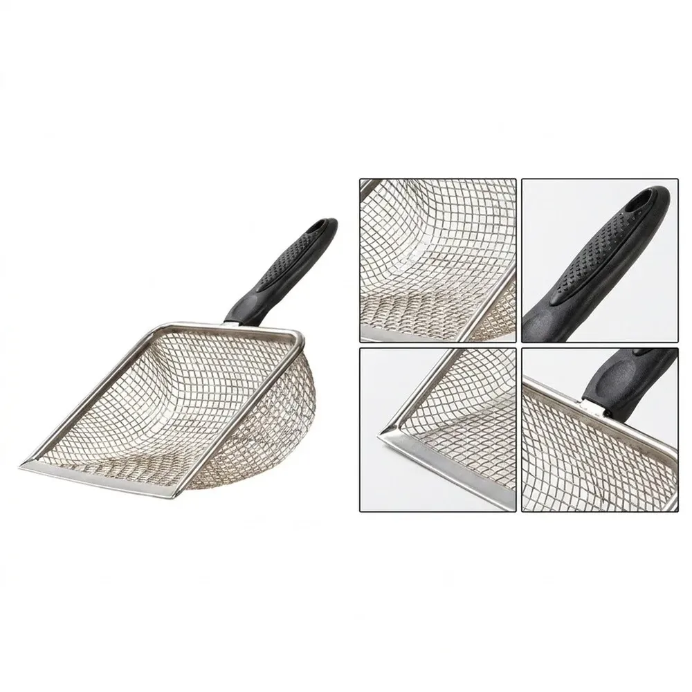 Lot de 5 pelles en maille d'acier inoxydable
