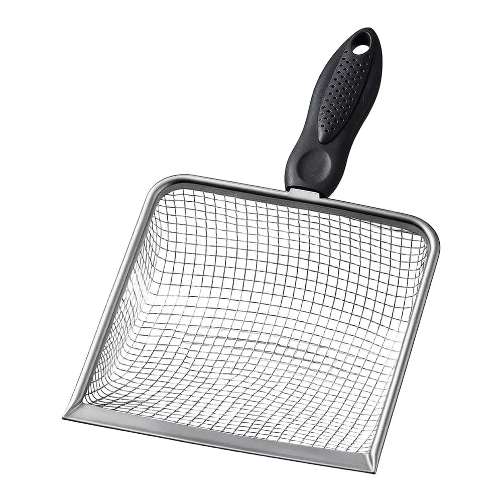 Lot de 5 pelles en maille d'acier inoxydable