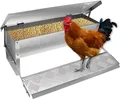 Mangeoire à pédale 11 lb inox sans gaspillage – 1