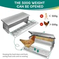 Mangeoire à pédale 11 lb inox sans gaspillage – 6