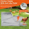 Mangeoire à pédale 27LB acier galvanisé sans déchets – 2