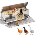 Mangeoire à pédale en inox anti-rats résistante intempéries – 1