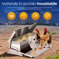 Mangeoire à pédale en inox anti-rats résistante intempéries – 3