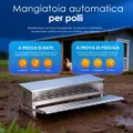 Mangeoire à pédale en inox anti-rats résistante intempéries – 4