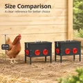 Mangeoire à poulet 15 kg noire 42x20,5x33 cm – 8