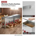 Mangeoire à poulet 60,5x29x51 cm lot de 2 – 2