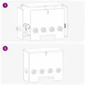 Mangeoire à poulets en acier 25 kg avec bac de stockage – 6