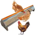 Mangeoire à poulets en acier galvanisé 5 gallons avec drainage – 1