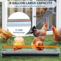 Mangeoire à poulets en acier galvanisé 5 gallons avec drainage – 5