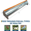 Mangeoire à poulets en acier galvanisé 5 gallons avec drainage – 8