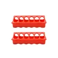 Mangeoire anti-déversement multi-trous pour cailles et poulets – Couleur 2pcs