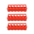 Mangeoire anti-déversement multi-trous pour cailles et poulets – Couleur 3pcs