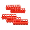 Mangeoire anti-déversement multi-trous pour cailles et poulets – Couleur 5pcs