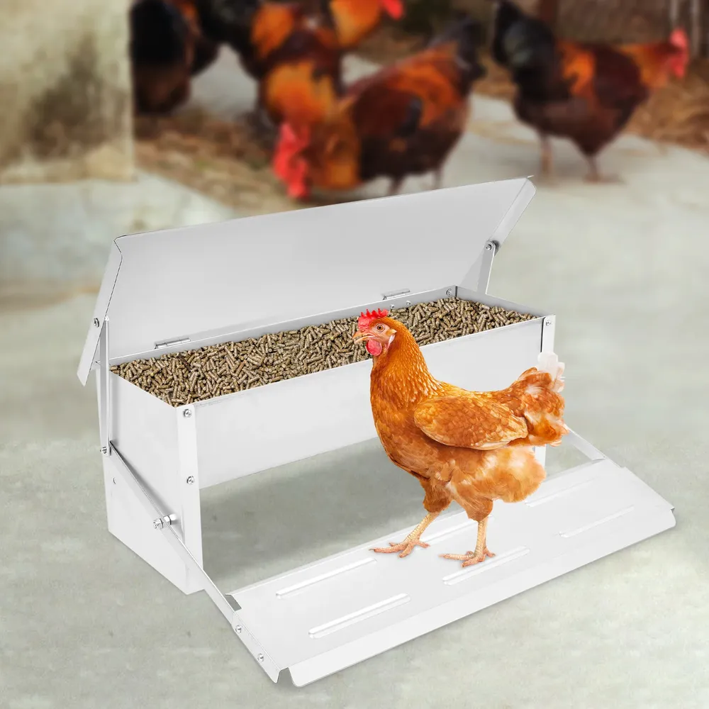 Mangeoire automatique à pédale 5KG acier galvanisé