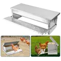 Mangeoire automatique à pédale galvanisée avec couvercle inox – 4
