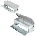 Mangeoire automatique à pédale galvanisée avec couvercle inox – 5