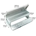 Mangeoire automatique à pédale galvanisée avec couvercle inox – 6