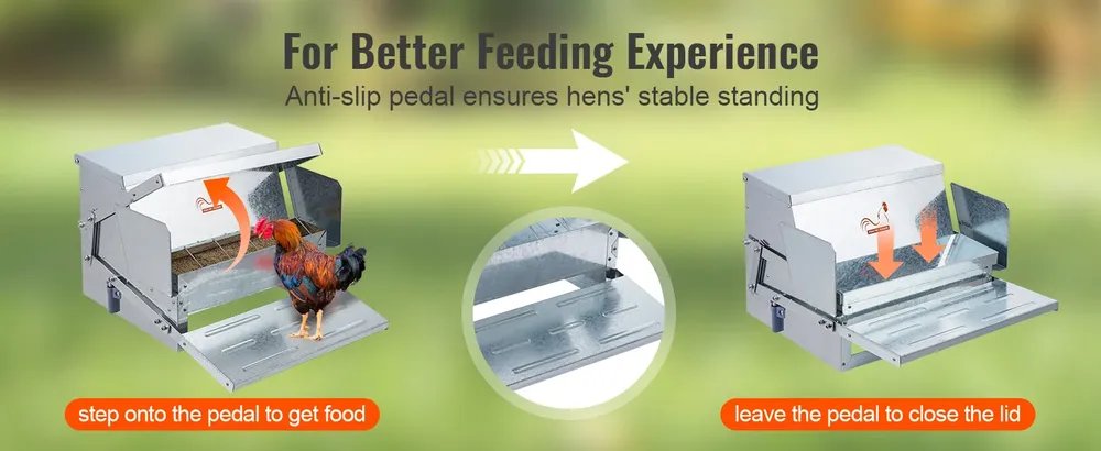 Mangeoire automatique en acier galvanisé capacité 11 kg