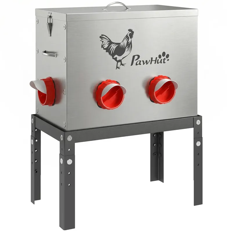 Mangeoire automatique pour poulet 27 L réglable en hauteur