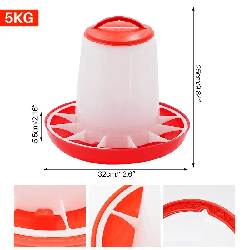Mangeoire automatique pour volailles 1 à 9 kg