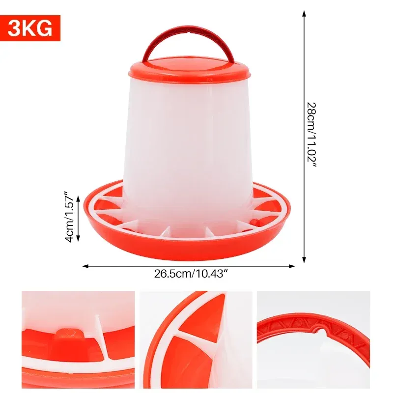 Mangeoire automatique pour volailles 1 à 9 kg