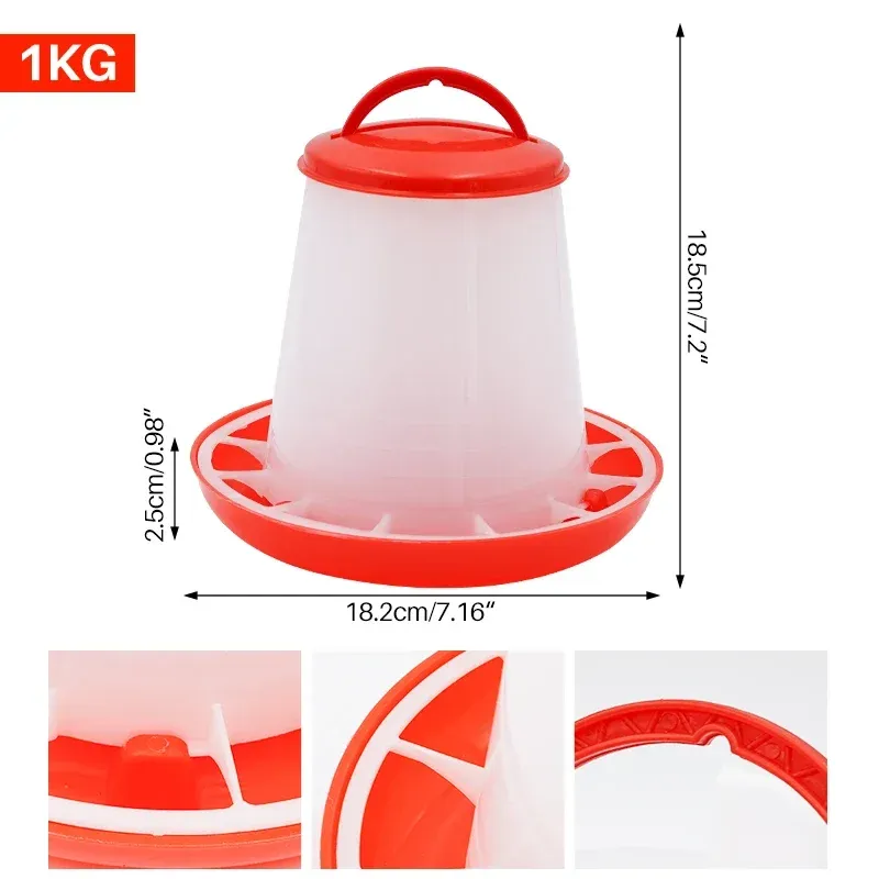 Mangeoire automatique pour volailles 1 à 9 kg