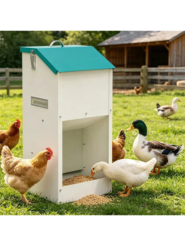 Mangeoire automatique pour volailles 15 LBS métal antirouille
