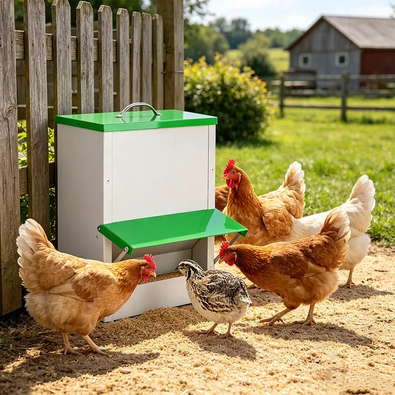 Mangeoire en métal grande capacité 25 LBS résistante intempéries