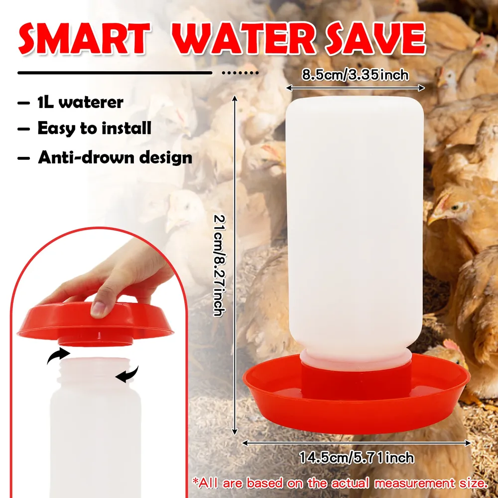 Mangeoire et abreuvoir automatique pour poussins et cailles
